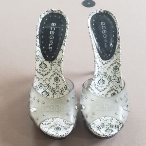 BCBG 6.5 clear and black